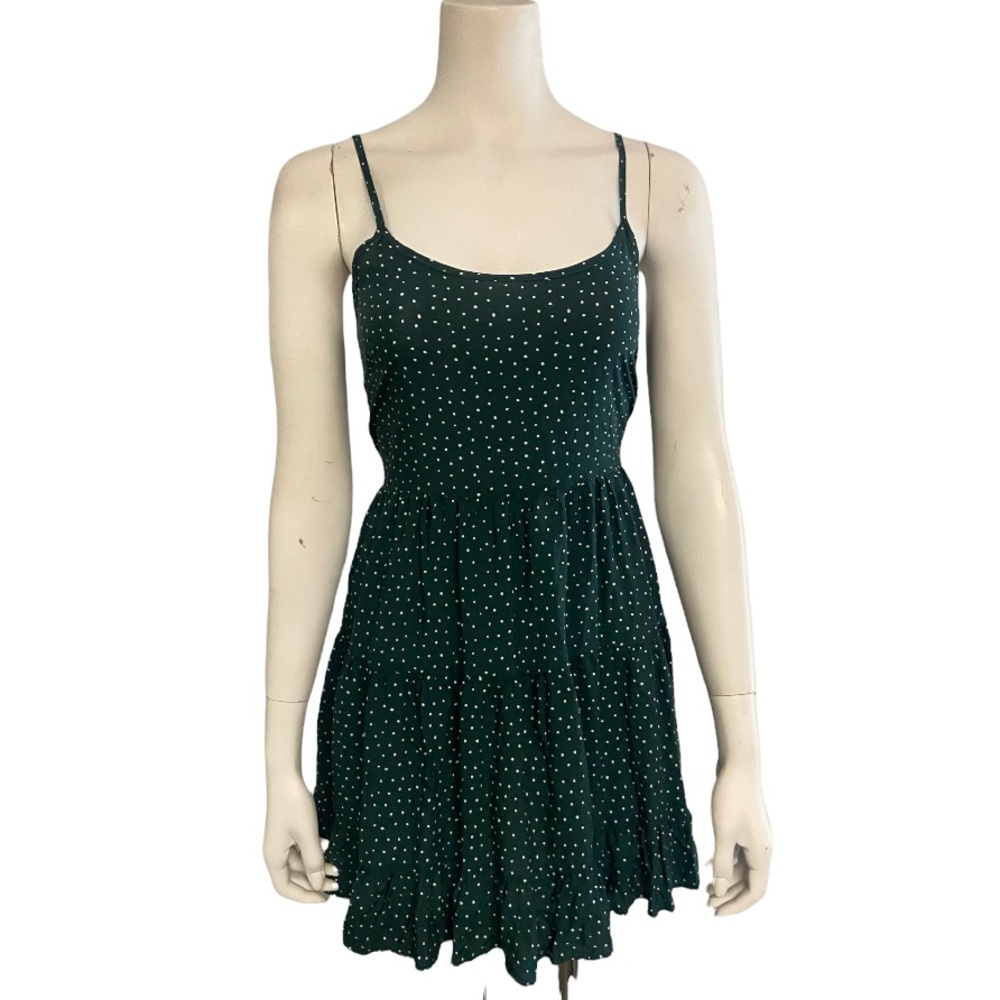 green polka dot pacsun la hearts summer dress